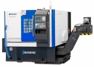 Torno CNC Barramento Inclinado com Torre+Gang AEX250